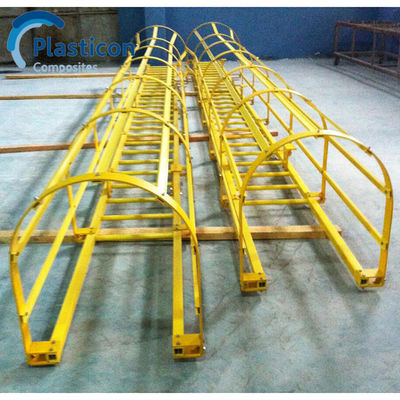 Gele Pultrured FRP Composites voor trappen en wandelpad hek