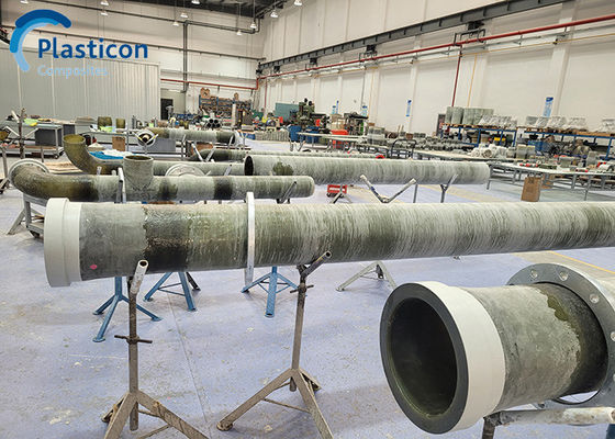 Corrosiebestendige GRP-buis ASME Marine Fiberglass Exhaust Tube