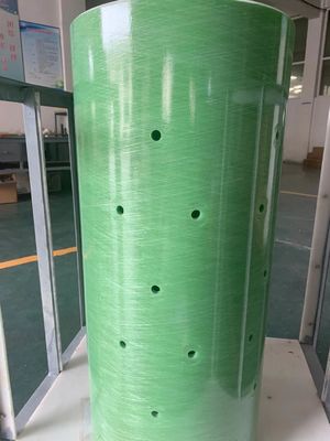 Groene vinyesterhars 3 inch glasvezel buis met draadverbinding