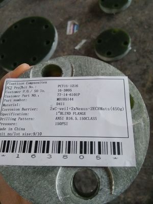 RTP-1 glasvezelflens met EPDM-pakketmateriaal 120 graden temperatuur
