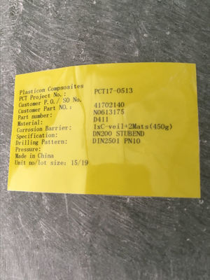 Industriële flens FRP met ANSI / ASME B16.5 certificering