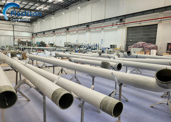 Filament Winding FRP Pipe 2,5 mm Glasversterkte Pipe Corrosiebestandheid